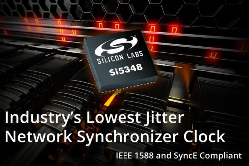 silicon labs推出最低抖動網絡同步時鐘芯片